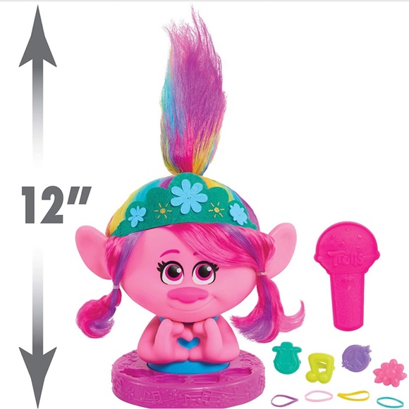 DREAMWORKS TROLLS World Tour Poppy Styling Head - Multi-Colored - Picture 4 of 6